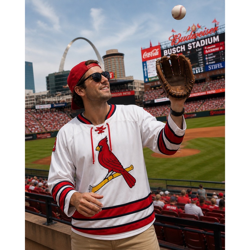 Cardinals Hockey Jersey Pullover Shirt Promo by FoxSports in 2018 Men‎ Size XL